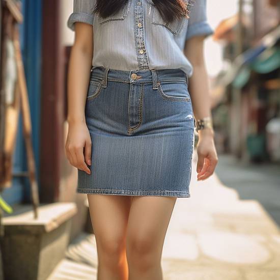 半身牛仔裙配什么上衣好看，半身牛仔裙穿搭指南 百搭上衣搭配穿出時尚感