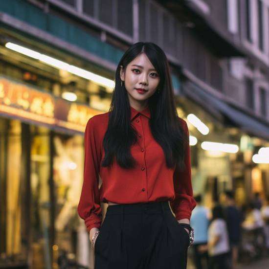 紅褲子配什么上衣好看,紅褲子搭配上衣好看上衣配什么