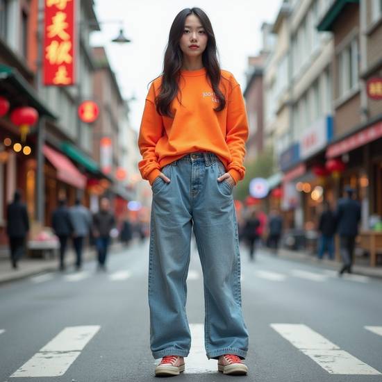 闊腿牛仔褲配什么鞋子好看，闊腿牛仔褲鞋配時尚推薦