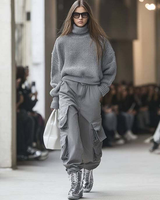 灰色褲子配什么上衣好看,灰色褲子十大上衣配色指南,優雅氣質不重樣