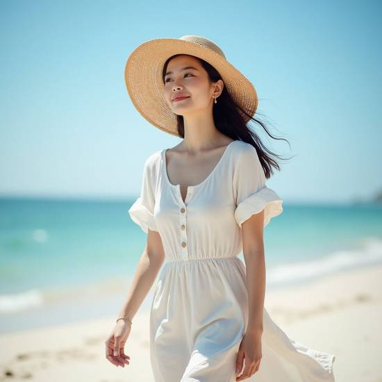 去海邊穿什么衣服拍照好看,海邊拍照穿搭指南:2025時尚單品精選