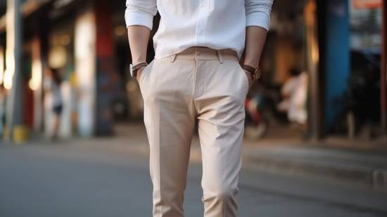 卡其色褲子配什么顏色衣服好看,卡其色褲子完美配色搭配指南