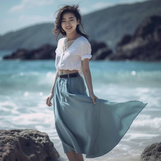 淺藍色裙子配什么顏色上衣好看,淺藍色裙子上衣最佳配色方案