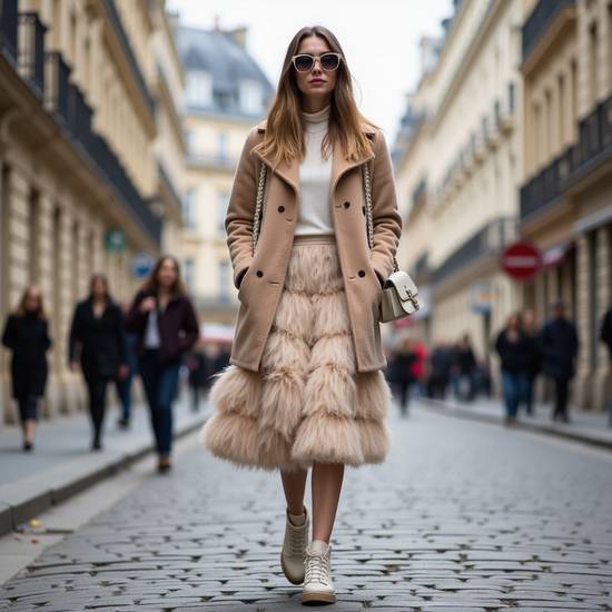 杏色裙子配什么顏色上衣好看，杏色裙子氣質(zhì)上衣配色指南：白藍粉灰同色系搭配