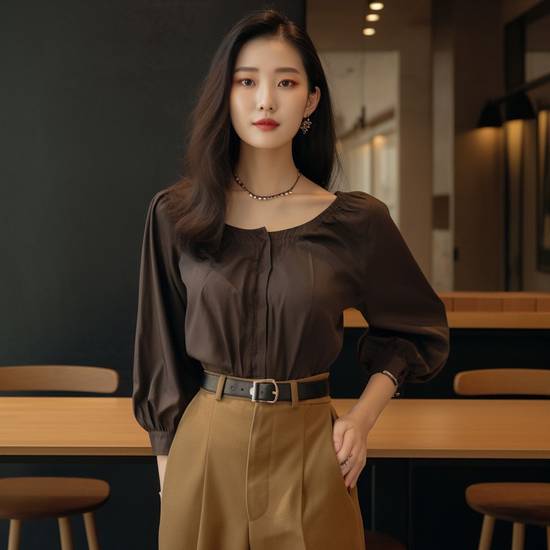 焦糖色裙子配什么顏色上衣好看，焦糖色裙子配色指南：從經典黑白到摩卡慕斯顯白方案