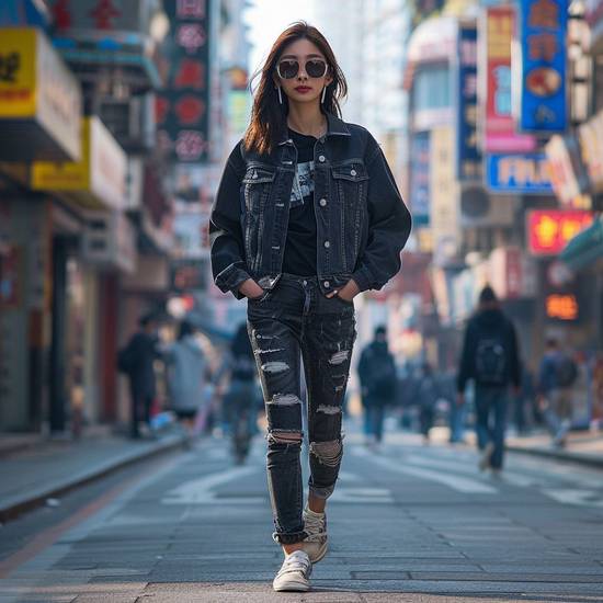 牛仔外套搭配什么褲子好看,牛仔外套褲子搭配指南時尚好看秘訣