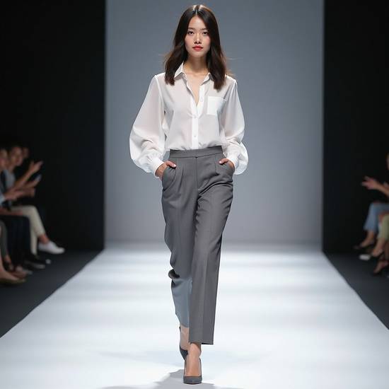 灰色褲子配什么顏色上衣,灰色褲子搭配上衣顏色推薦