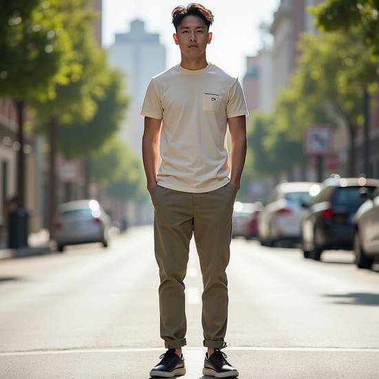 男士卡其色褲子配什么顏色上衣,男士卡其褲上衣配色完美搭配指南