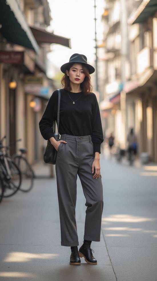 灰色上衣配什么顏色褲子,灰色上衣褲子配色指南解鎖百變穿搭方案