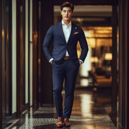 藏藍色褲子配什么顏色上衣,藏藍色褲子最佳上衣配色推薦