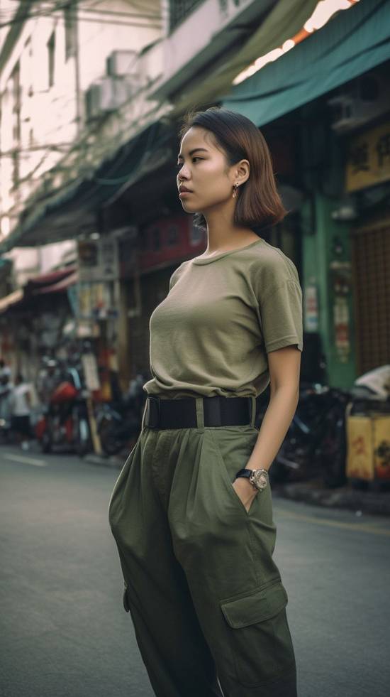 軍綠色褲子搭配什么顏色上衣,軍綠褲子最佳上衣配色推薦