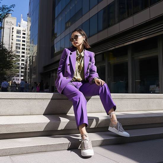 紫色褲子配什么上衣，紫色褲子上衣搭配完美指南