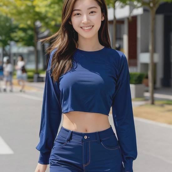 藍色上衣配什么褲子好看,藍色上衣配褲子時髦穿搭指南