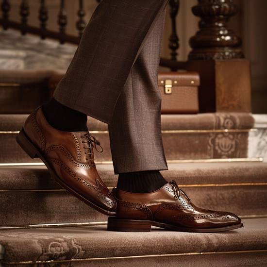 棕色皮鞋配什么顏色褲子,棕色皮鞋褲子顏色搭配指南
