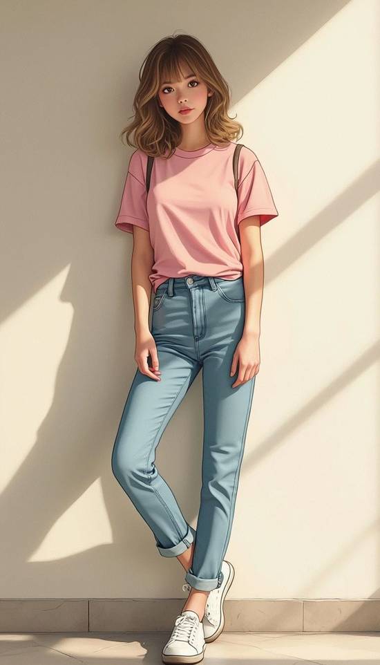 寬松上衣下面怎么搭配褲子,寬松上衣褲裝搭配方案,舒適顯瘦就選它