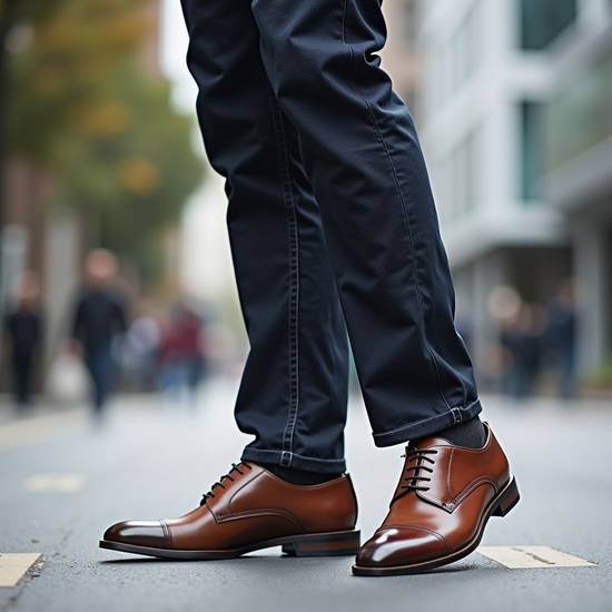 棕色皮鞋配什么顏色褲子,棕色皮鞋褲子顏色搭配指南