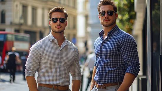 藍襯衫配什么顏色褲子,藍色襯衫褲子最佳顏色搭配指南