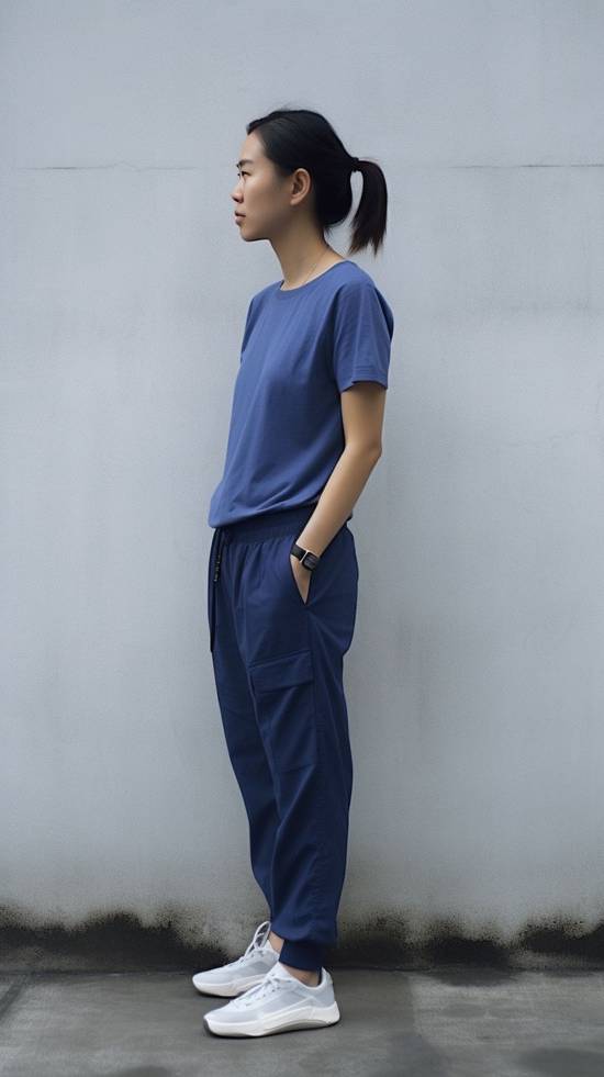 寶藍色上衣配什么顏色褲子,寶藍色上衣褲子配色指南,白色黑色灰色最搭