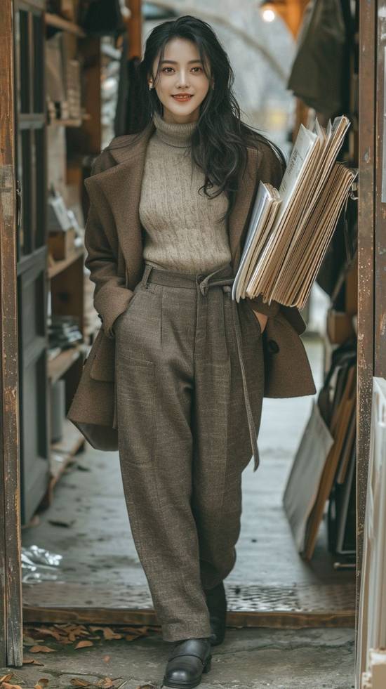 棕色褲子配什么顏色上衣,棕褲上衣最佳配色指南