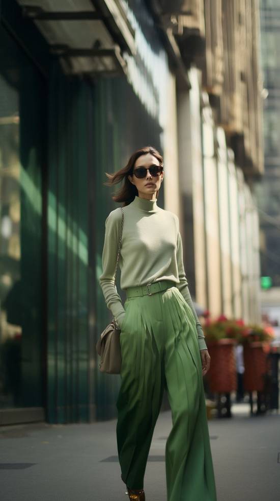 綠色上衣搭配什么顏色褲子,綠色上衣褲子顏色完美搭配方案