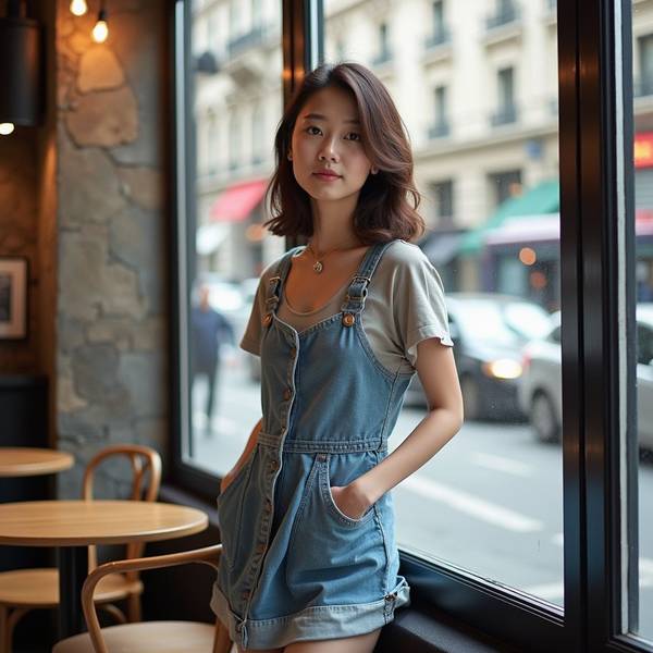 背帶牛仔褲配什么上衣，時髦搭配指南：背帶牛仔褲的15種上衣穿搭法則