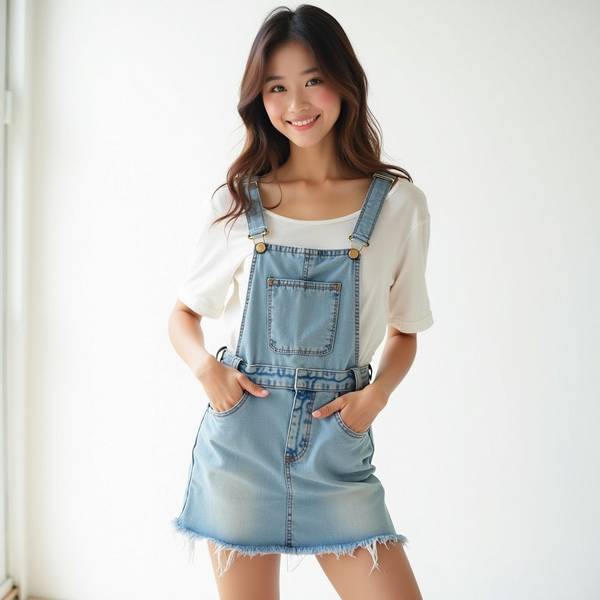 背帶牛仔褲配什么上衣，時髦搭配指南：背帶牛仔褲的15種上衣穿搭法則