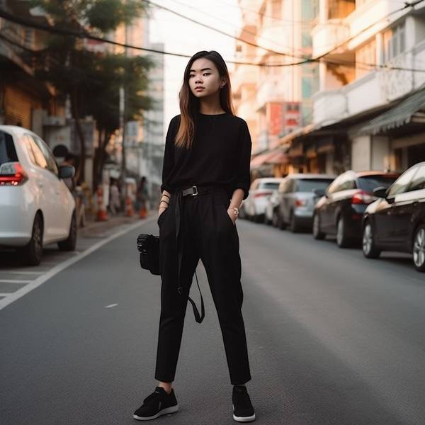 黑色休閑褲配什么顏色鞋子，黑褲子配色寶典：這樣搭鞋子顯高又時髦