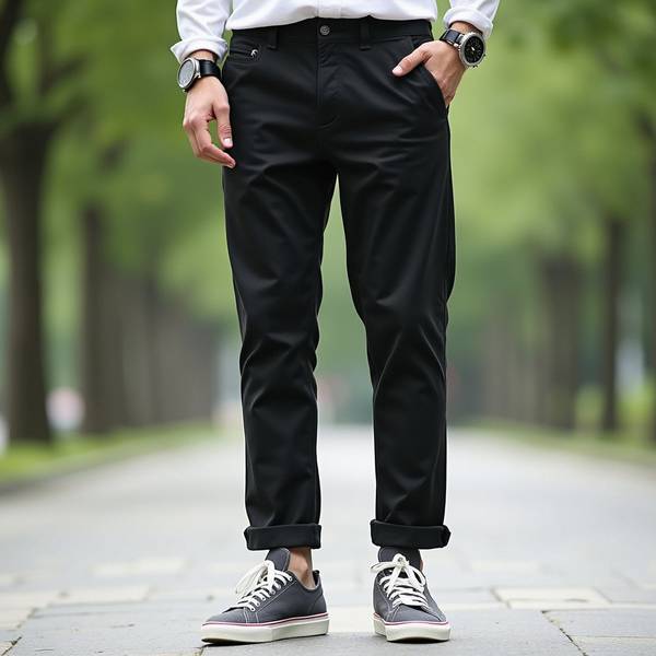 黑色休閑褲配什么顏色鞋子，黑褲子配色寶典：這樣搭鞋子顯高又時髦