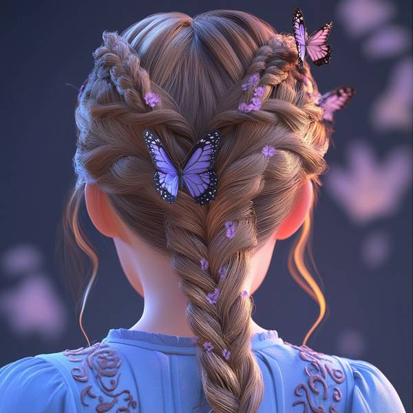 女孩漂亮發型扎法，讓女孩每天閃閃發光的25款絕美日常發型教程