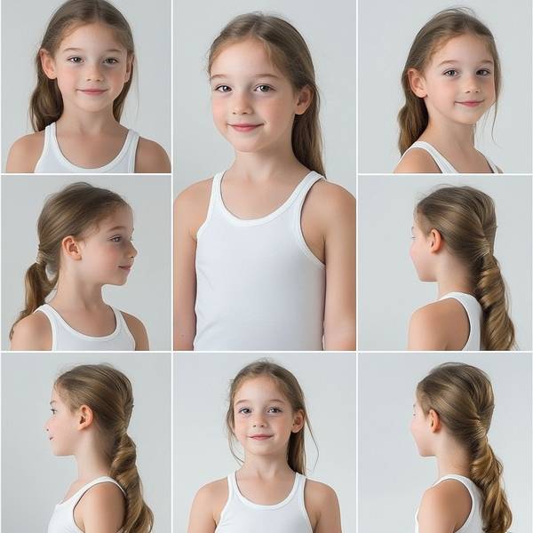 女孩漂亮發型扎法，讓女孩每天閃閃發光的25款絕美日常發型教程