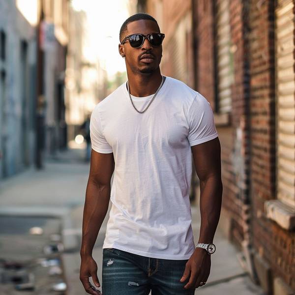 黑的人穿白色好看嗎，黑白映襯間，膚深更顯純凈底美