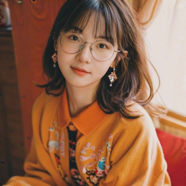 戴眼鏡適合什么劉海，八款修飾臉型眼鏡劉海造型，拯救近視眼時尚困局