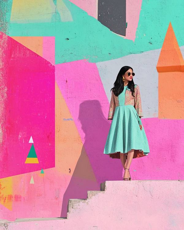 粉色半身裙配什么顏色上衣，粉色半身裙的萬能配色法則與個性穿搭方案