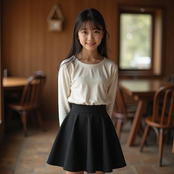 黑色短裙配什么上衣好看，10種黑色短裙搭配法則，時髦顯瘦不重樣