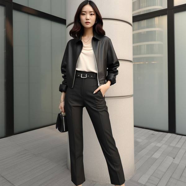 黑色闊腿褲搭配什么上衣好看，黑色闊腿褲配這五種上衣時尚又顯瘦