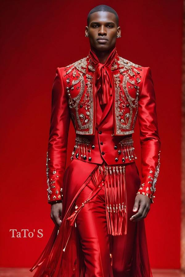 大紅色配什么顏色好看，大紅色配黑色金色的高級撞色美學