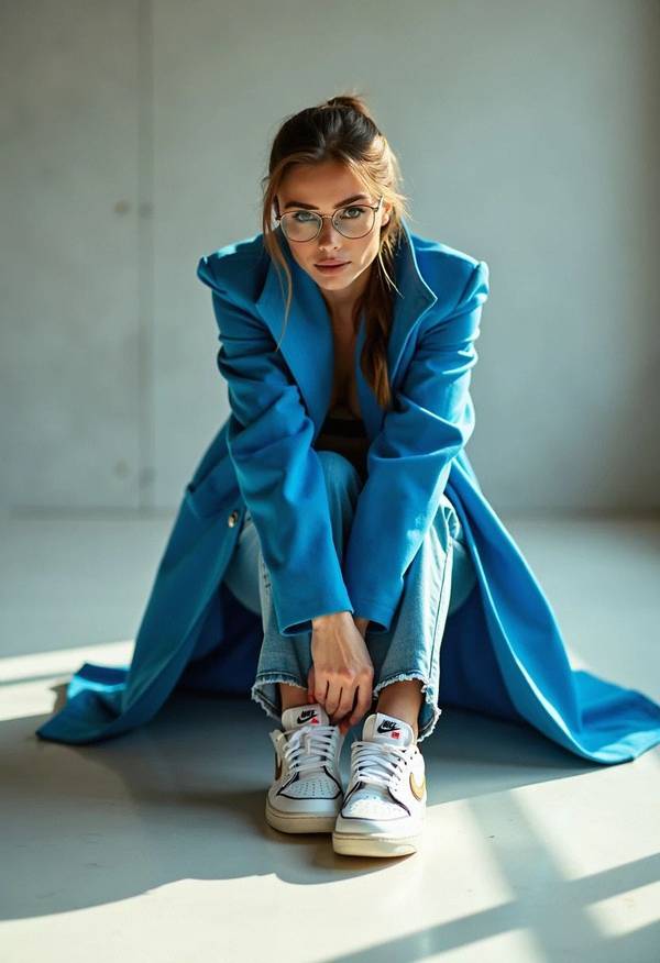 藍色外套配什么褲子，藍色外套穿搭指南：這5條褲子搭配時髦又顯瘦