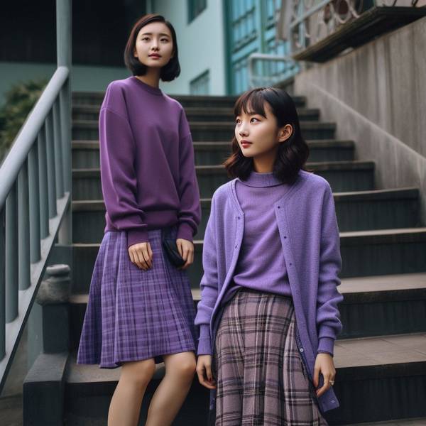 紫色衣服配什么顏色裙子，紫色與裙裝色彩搭配的時尚靈感指南