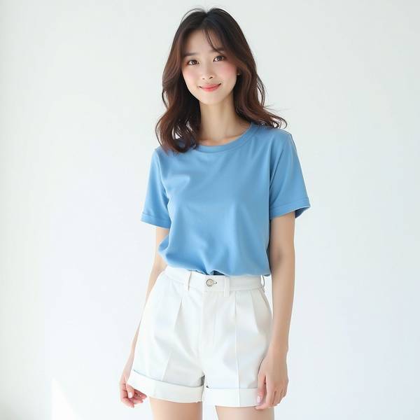 淺藍色褲子配什么顏色上衣，淺藍褲子配色指南，20款清新時髦上衣搭配推薦