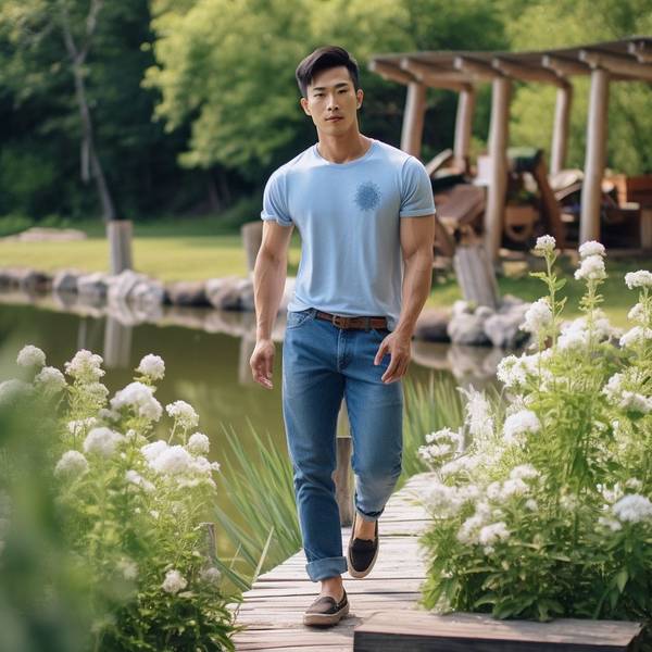 深藍色短袖配什么顏色褲子，深藍短袖最佳配色方案推薦五種褲裝選擇