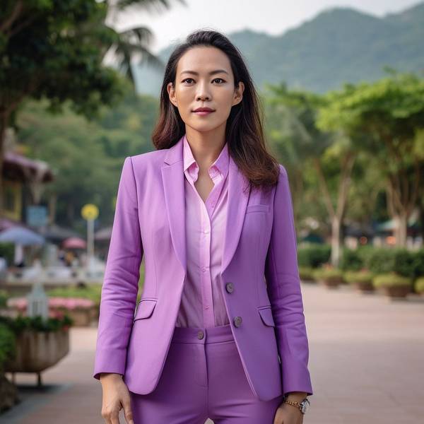 紫色外套配什么顏色褲子，紫色外套的絕佳褲裝色彩搭配指南