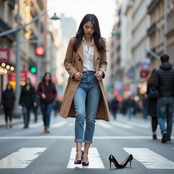 藍色牛仔褲配什么顏色鞋子，藍色牛仔褲與各色鞋款的時尚搭配全攻略