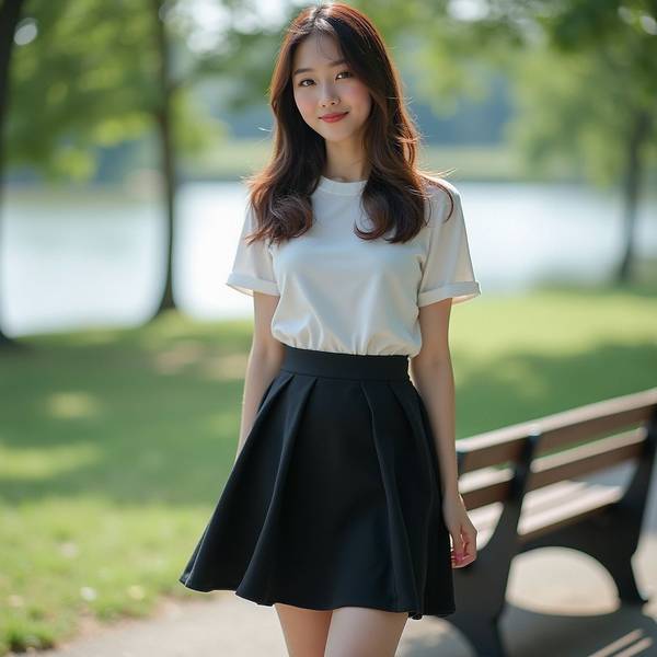 黑色裙子配什么顏色上衣，黑色裙子色彩搭配指南，6種上衣配色穿出高級感