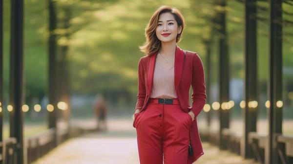 酒紅色上衣配什么顏色褲子，酒紅上衣搭配這三種顯白神褲絕美