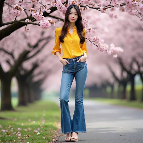 黃色上衣配什么顏色褲子好看，黃色上衣與牛仔褲搭配的時尚穿搭指南