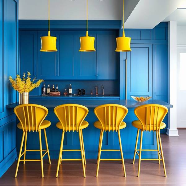 亮黃和什么顏色和諧，睿智鈷藍邂逅亮黃，打造視覺和諧典范