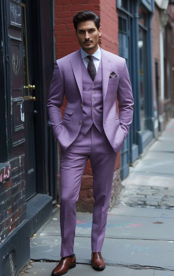 紫色衣服配什么顏色褲子，紫色衣物搭配各色褲裝的經典配色指南