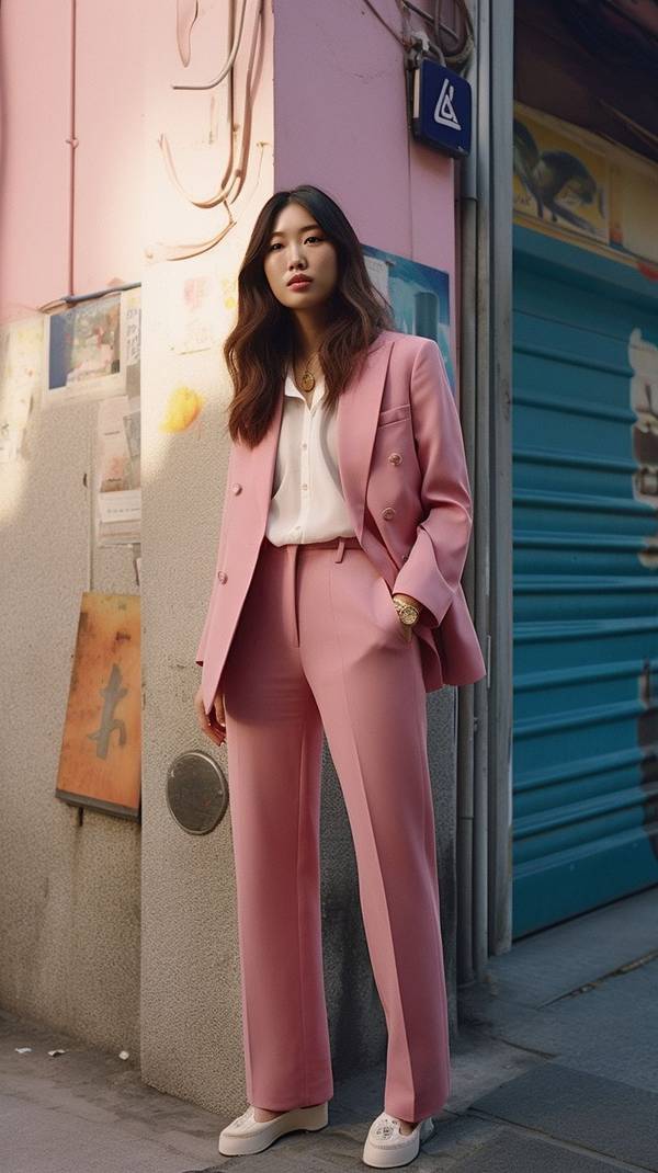 粉色褲子搭配什么顏色上衣，粉色褲子配這5種顏色上衣洋氣又顯白