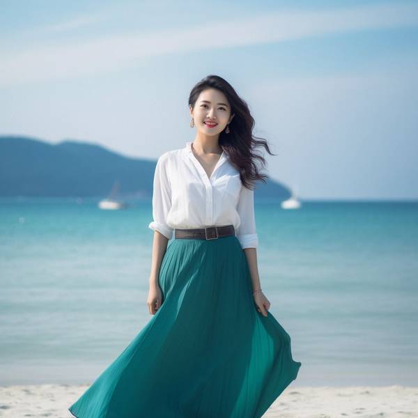 綠色裙子搭配什么顏色上衣，墨綠長(zhǎng)裙的5種高級(jí)感配色方案與穿搭秘籍