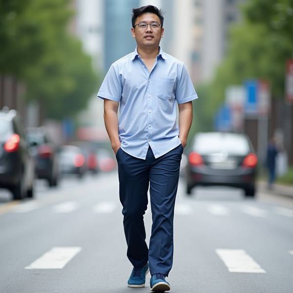 灰色短袖配什么顏色褲子，淺灰短袖搭配這些顏色褲子最顯高級